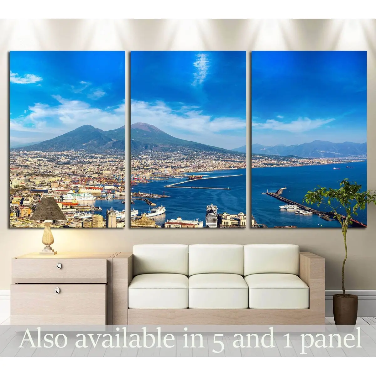 Napoli (Naples), Mount Vesuvius, Italy №1243 Ready To Hang Canvas Print 5