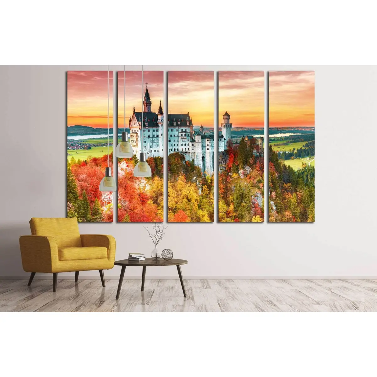 Neuschwanstein Castle Canvas Print – Elegant Ready-to-Hang Wall Art Featuring the Iconic Bavarian Palace - Image 3