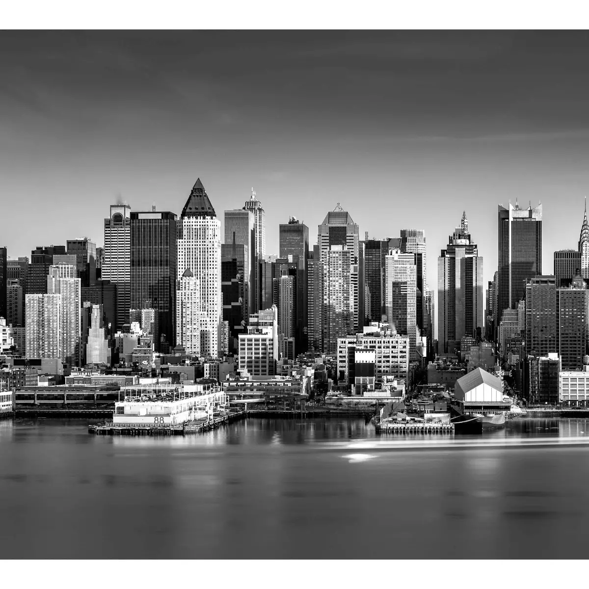 New York Black And White Large Art №53 Ready To Hang Canvas Print 2