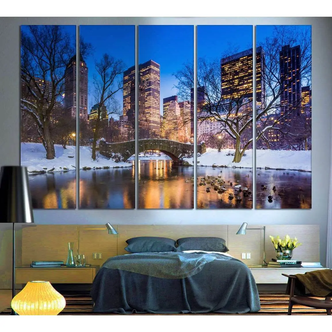 New York Central Park #617 Premium Canvas Wall Art – Ready to Hang