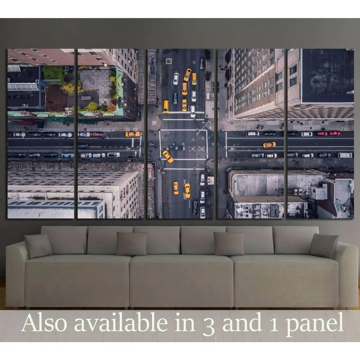 New York City Fifth Avenue Vertical Canvas Wall Art Print #1435