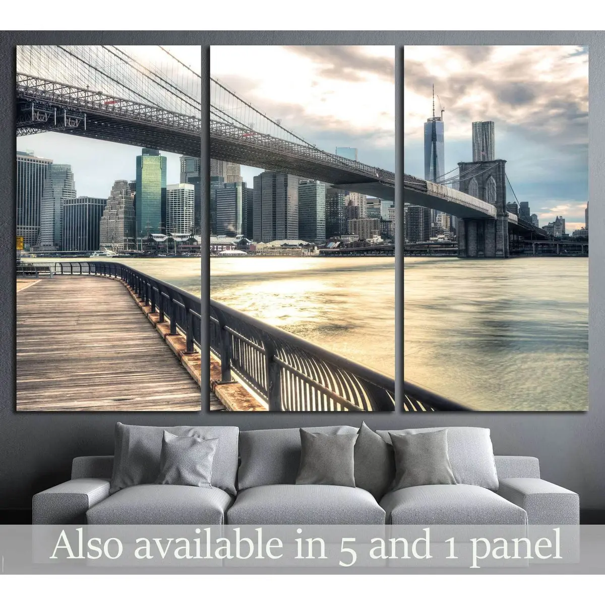 New York City Binoculars №2632 Ready To Hang Canvas Print 5