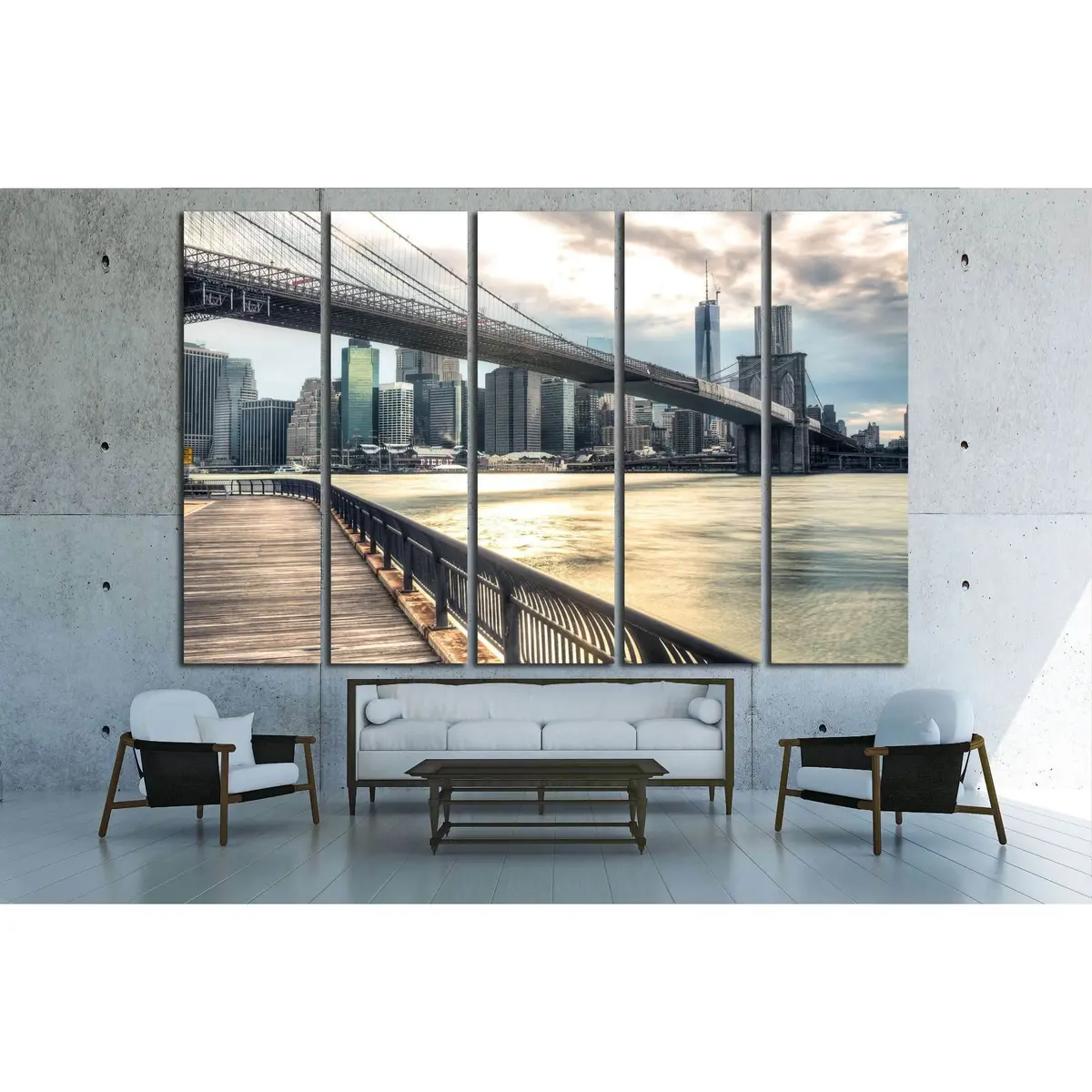 NYC Binoculars Canvas Wall Art №2632 – Pre-Hung Decorative Print - Image 3