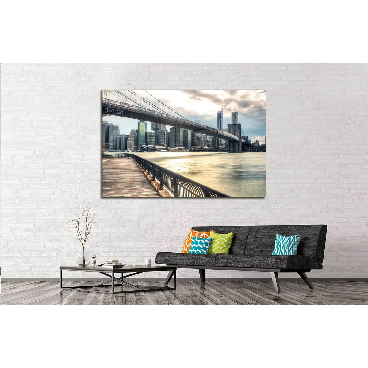 New York City Binoculars №2632 Ready To Hang Canvas Print 3