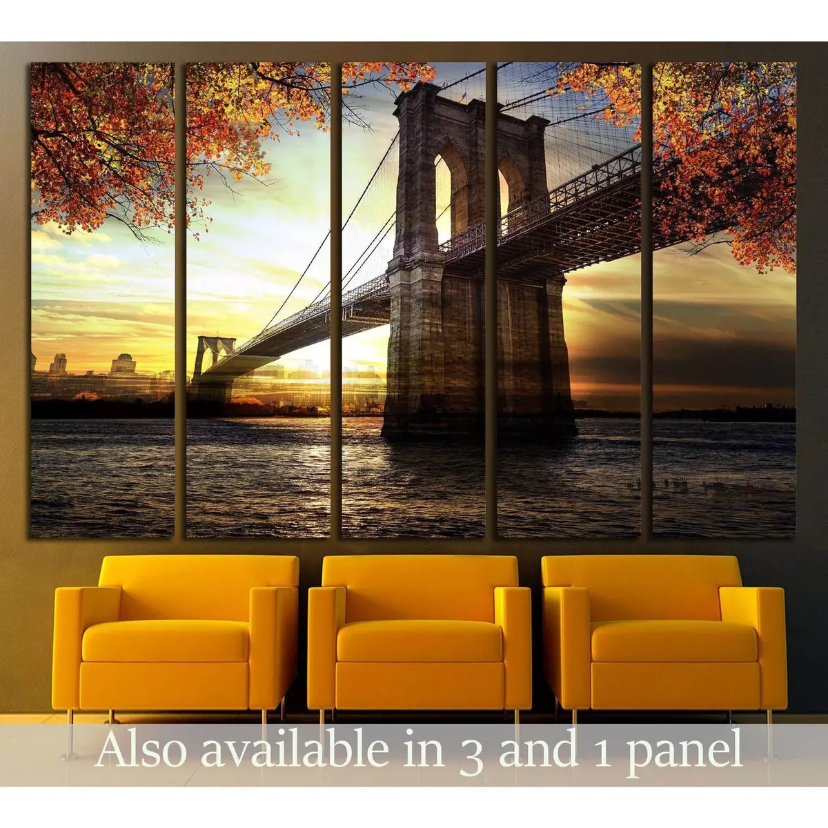 Manhattan Skyline at Dusk – Premium Ready-to-Hang Canvas Wall Art