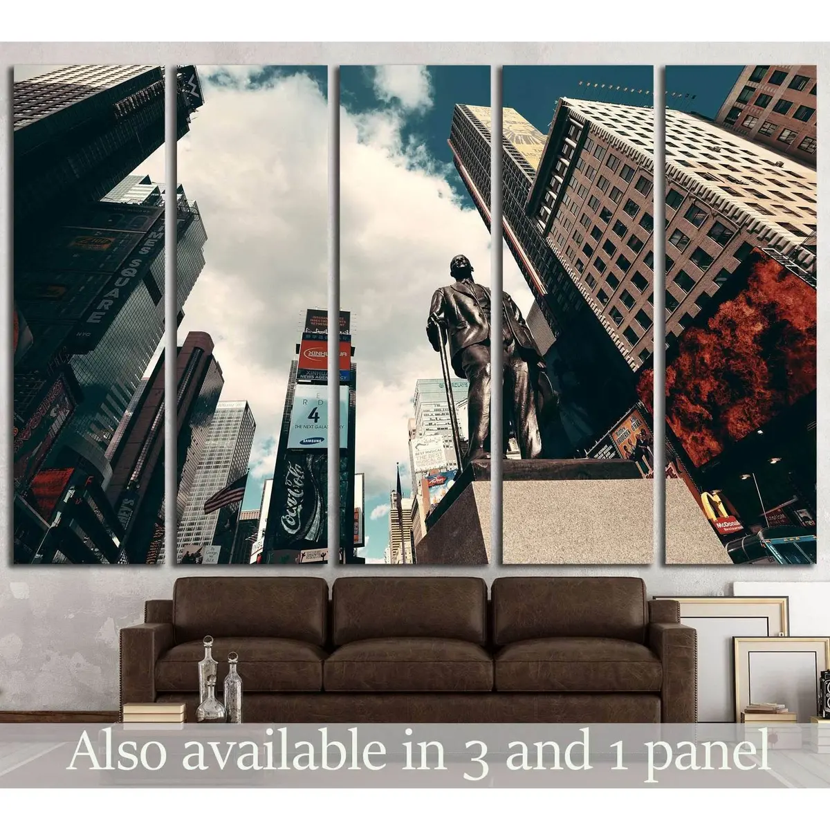 Times Square Manhattan NYC Canvas Wall Art – Ready-to-Hang Print #2074