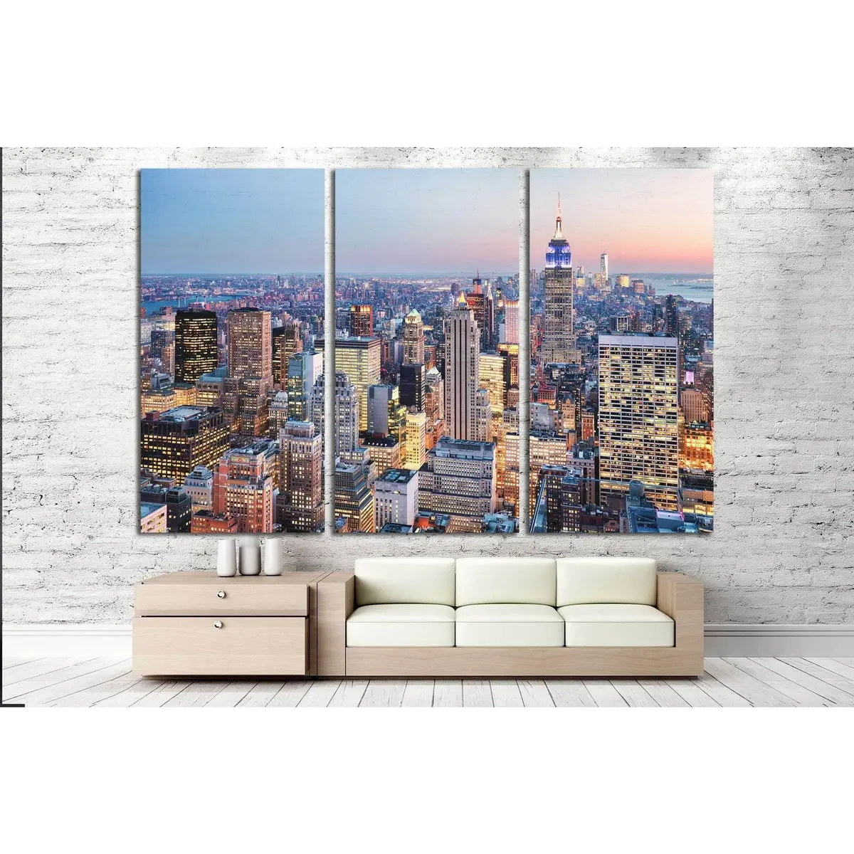 New York City, Usa №1121 Ready To Hang Canvas Print 5
