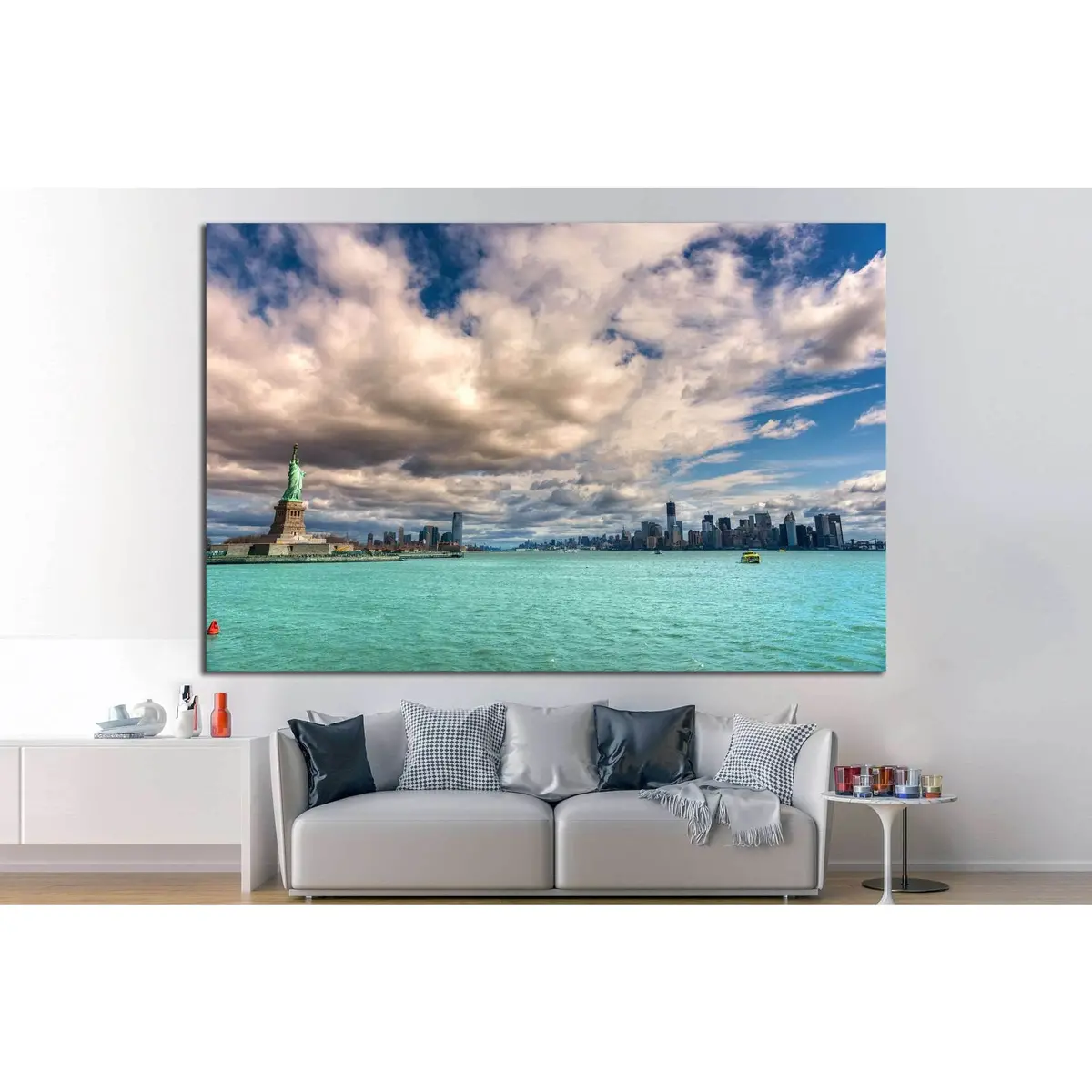 New York City, Usa №1206 Ready To Hang Canvas Print 3