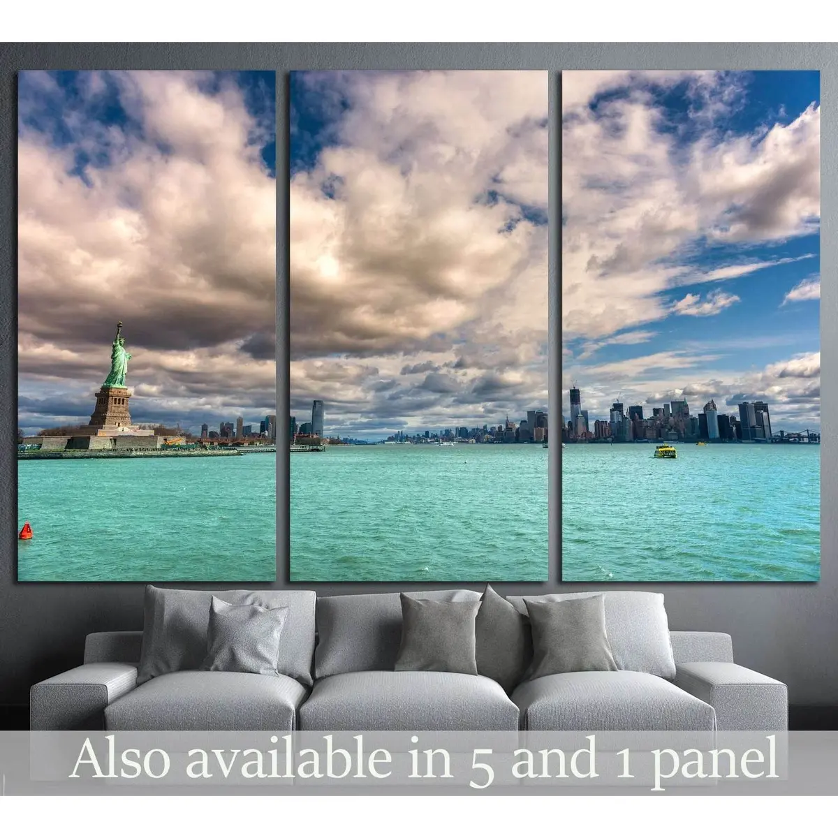 New York City, Usa №1206 Ready To Hang Canvas Print 5
