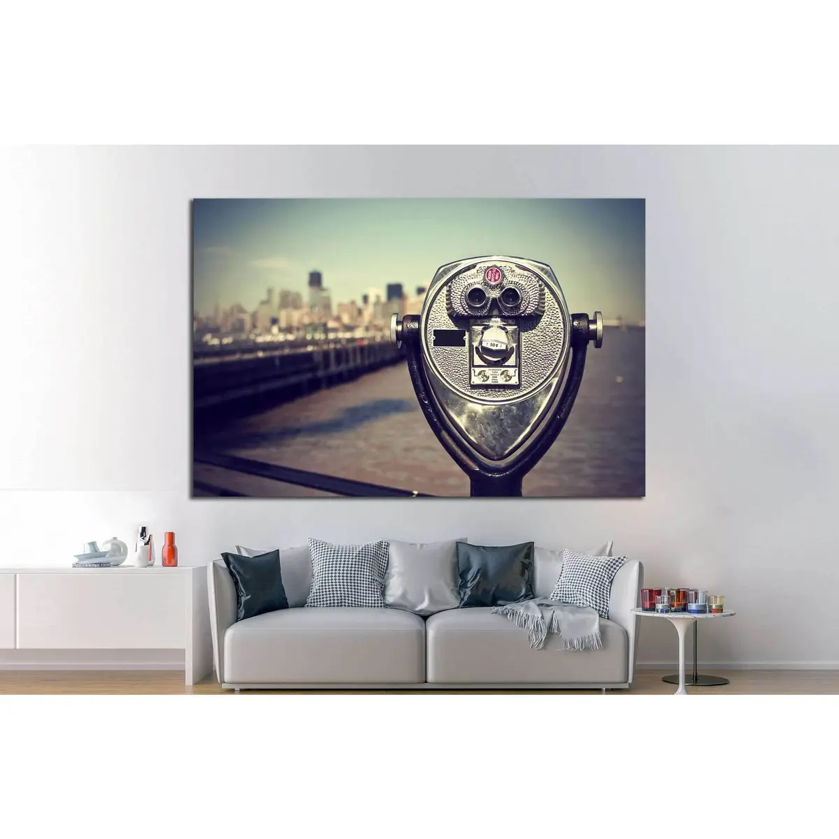 New York City, Usa №863 Ready To Hang Canvas Print 2