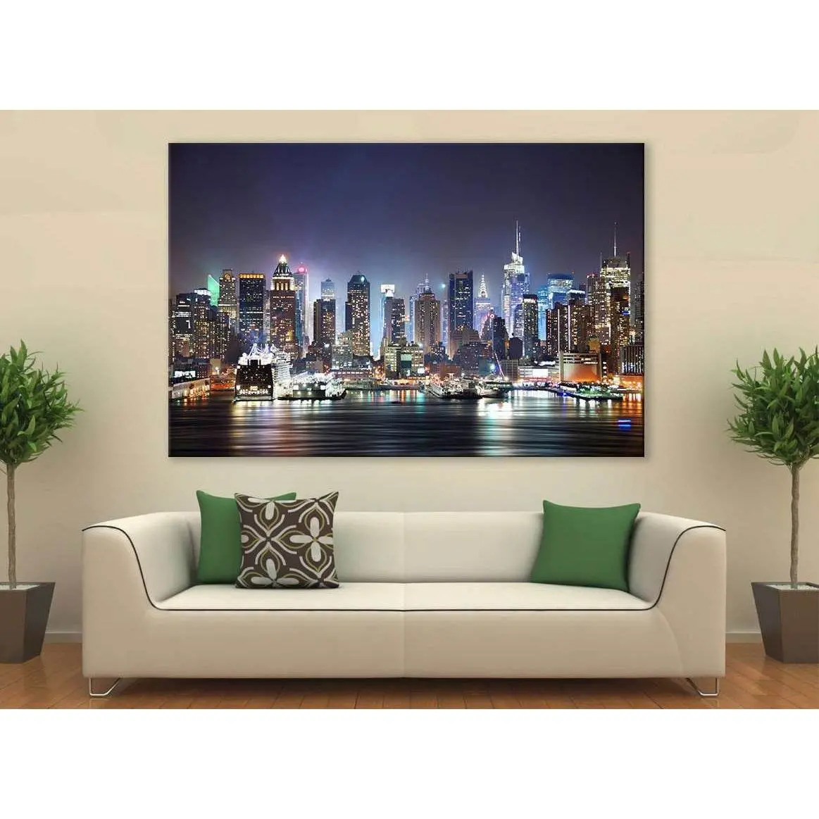 New York Cityscape №612 Ready To Hang Canvas Print 3