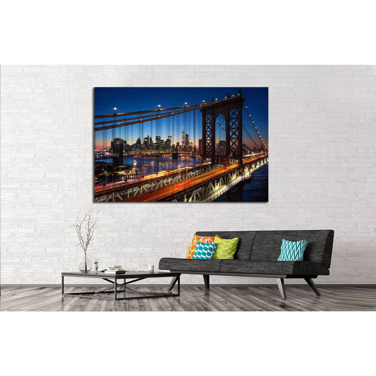 New York Manhattan №574 Ready To Hang Canvas Print 2