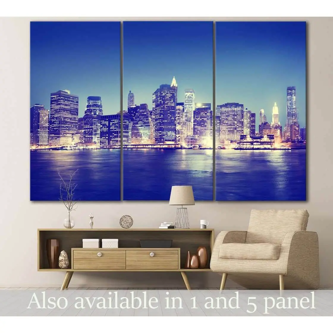 New York Panorama №117 Ready To Hang Canvas Print 5
