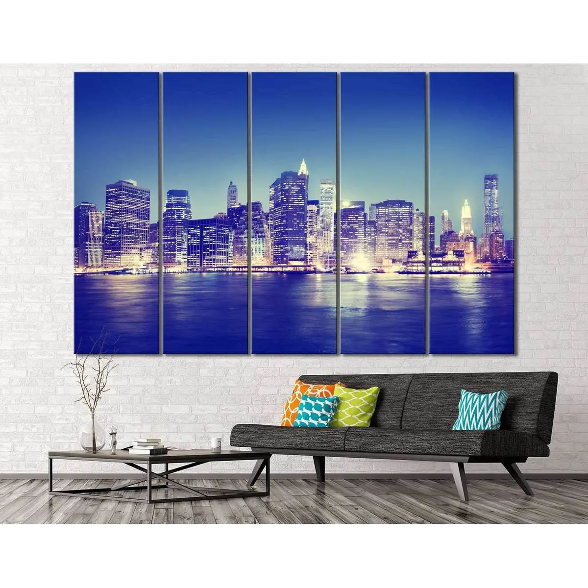 New York City Panorama Canvas Wall Art – Ready-to-Hang Print #117 - Image 3