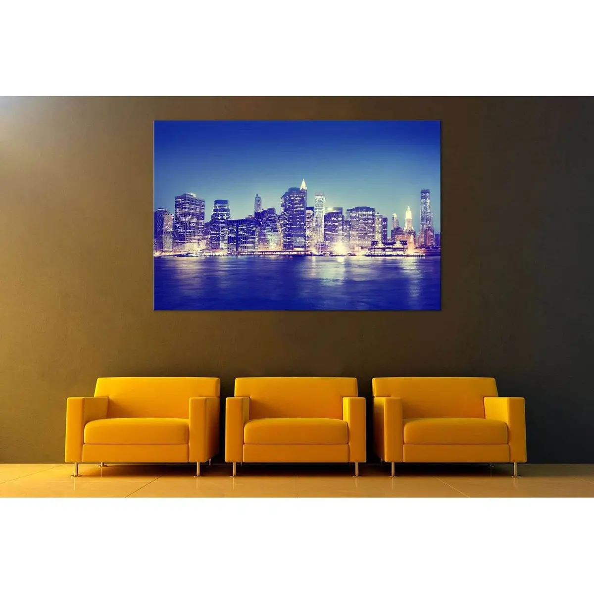 New York Panorama №117 Ready To Hang Canvas Print 2