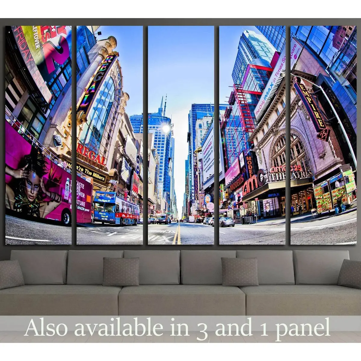 New York Times Square & 42nd Street Canvas Wall Art – Ready-to-Hang Print