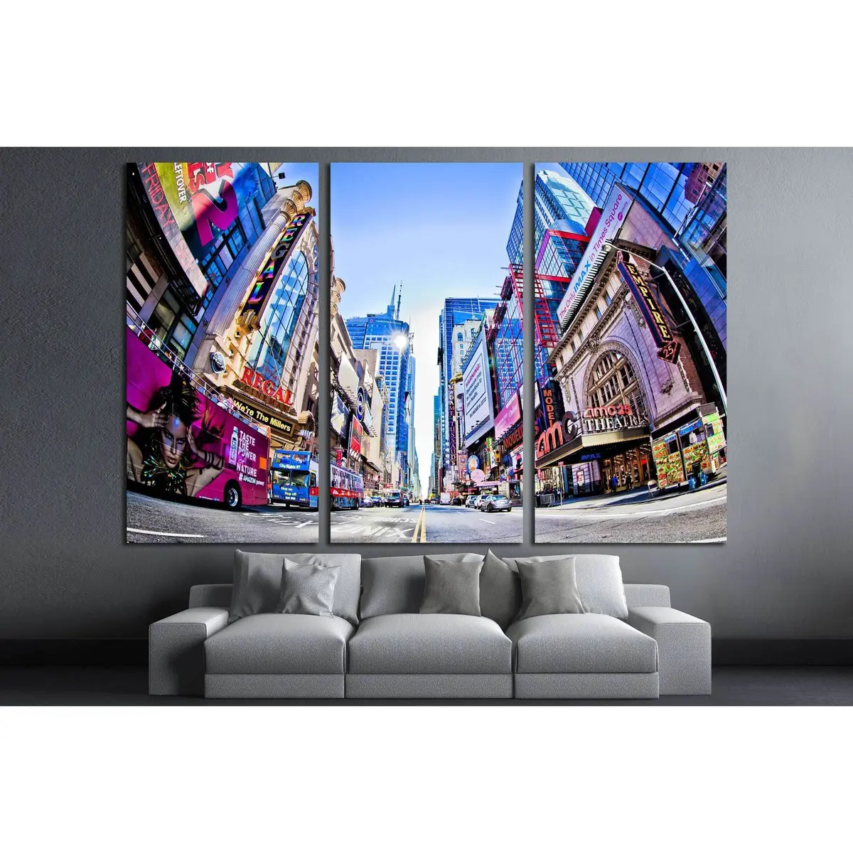 New York, Times Square And 42Nd Stree №2267 Ready To Hang Canvas Print 5