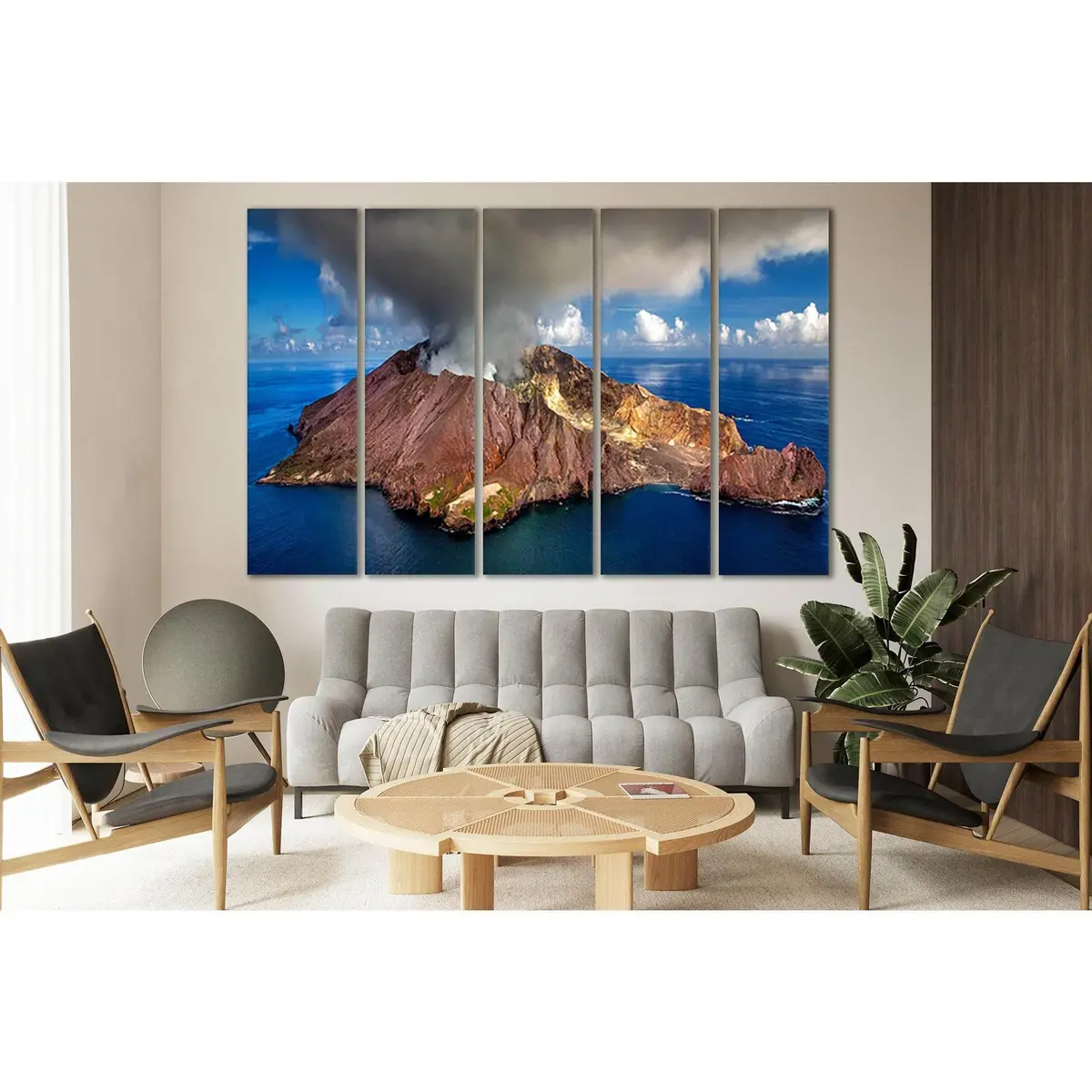 New Zealand Volcano SL185 Premium Canvas Wall Art – Ready to Hang