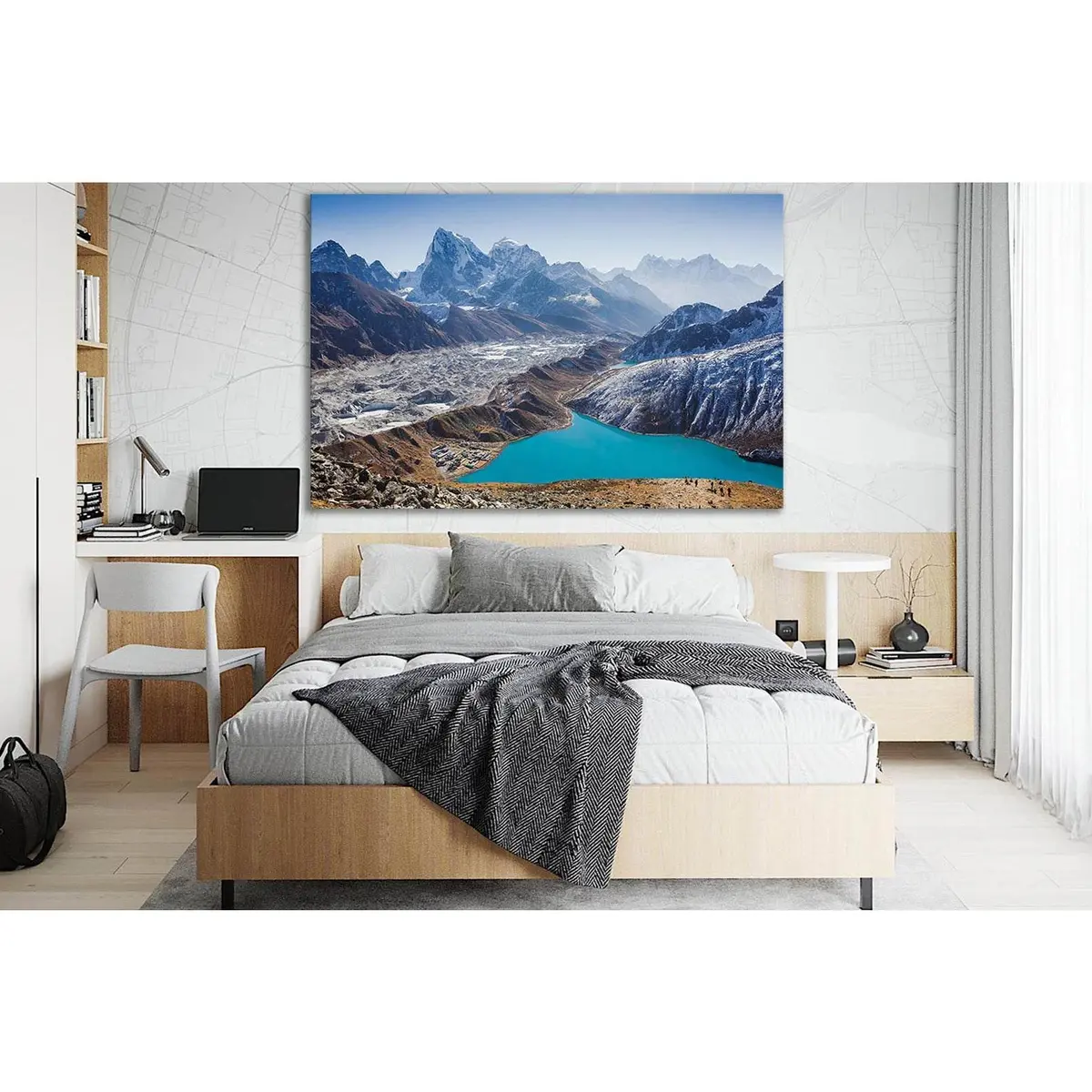 Ngozumpa Glacier Flowing Down №Sl1355 Ready To Hang Canvas Print 2