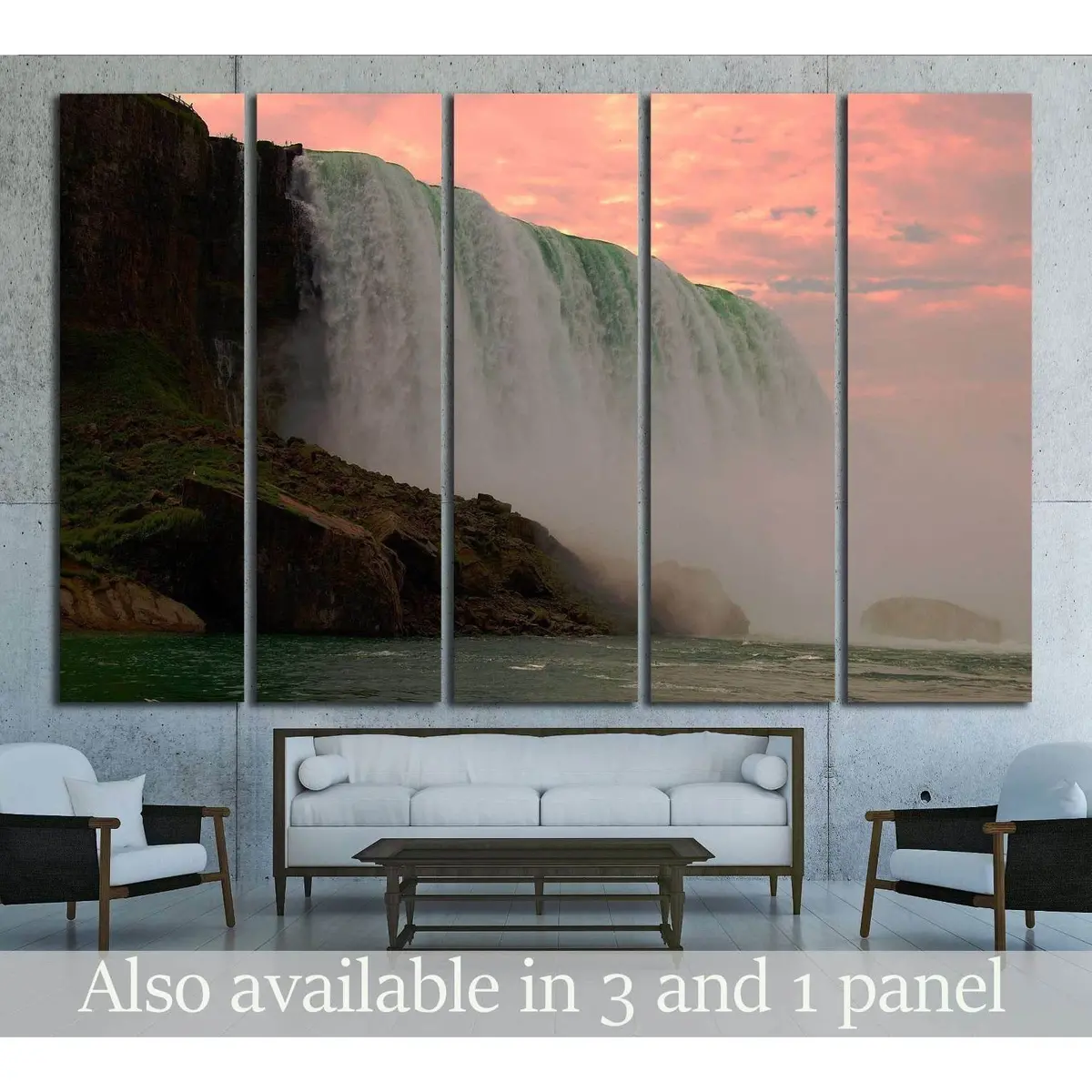 Niagara Falls #2490 Premium Ready-to-Hang Canvas Wall Art