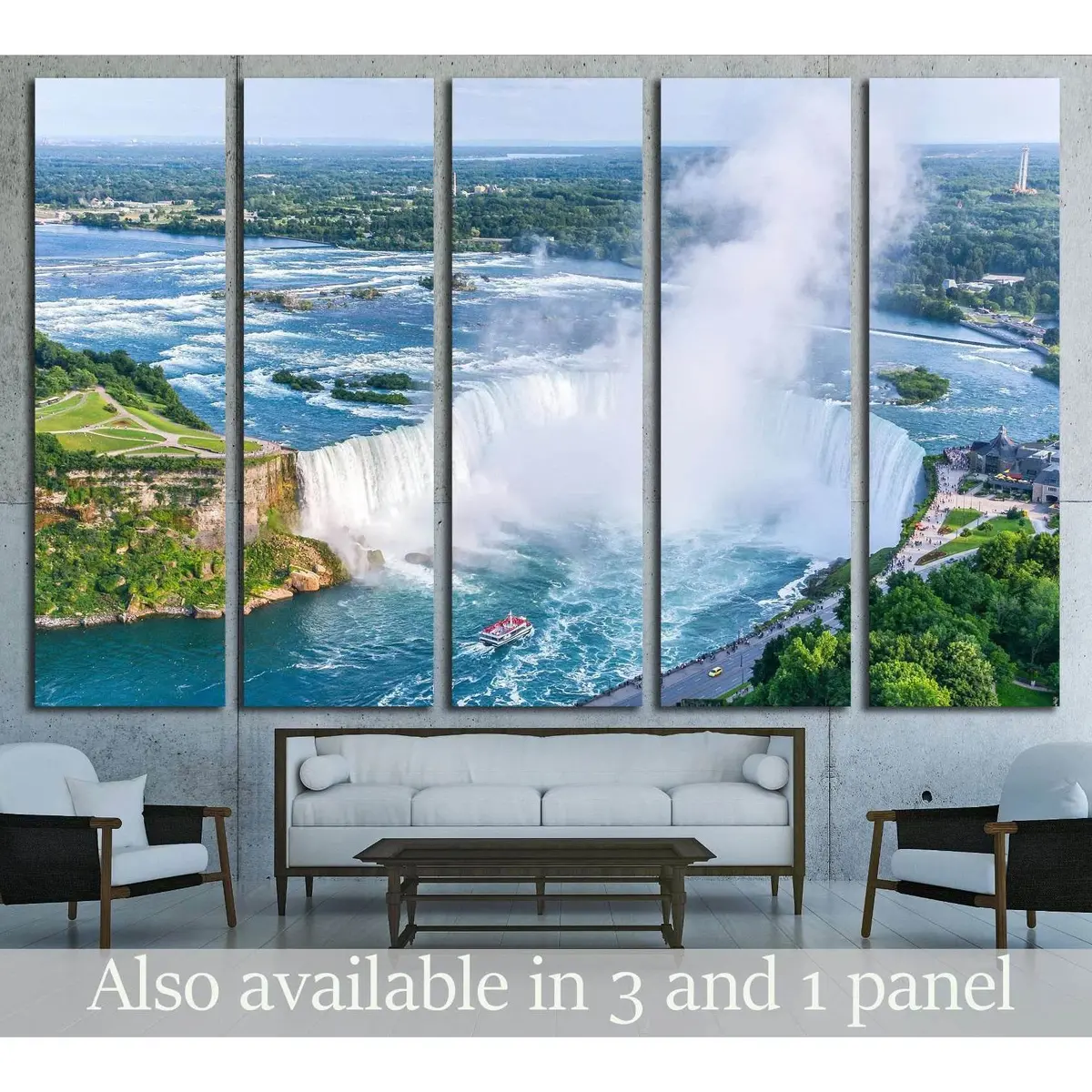 Aerial Photo of Canadian Niagara Falls, Canada — 2006 Canvas Wall Art Print