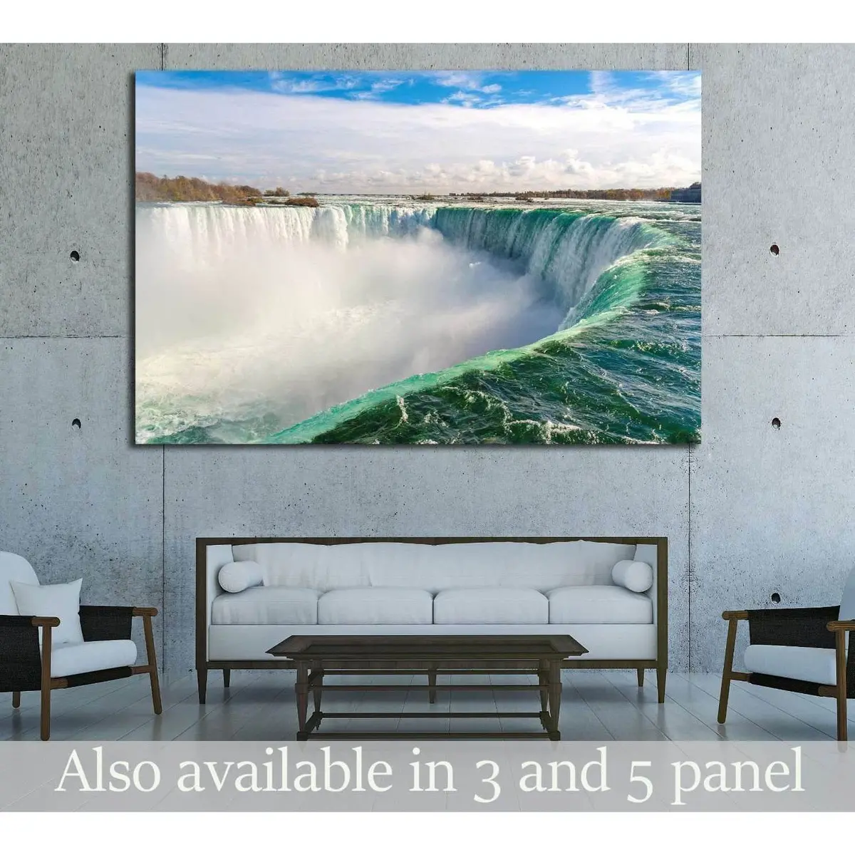 Niagara Falls Wall Art, Horseshoe Fall Canvas Print, Ontario, Canada Ready To Hang Canvas Print №2008 1
