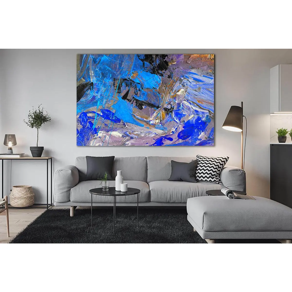 Nice Abstract Figurative Oil Painting №Sl586 Ready To Hang Canvas Print 1
