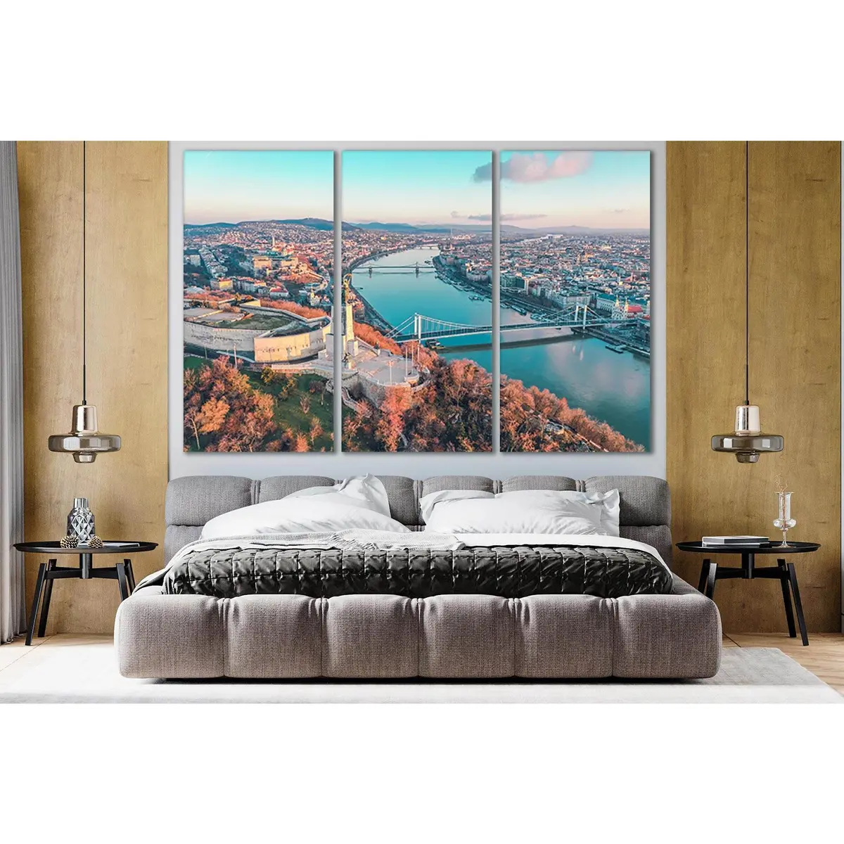 Nice View Of Budapest №Sl339 Ready To Hang Canvas Print 5