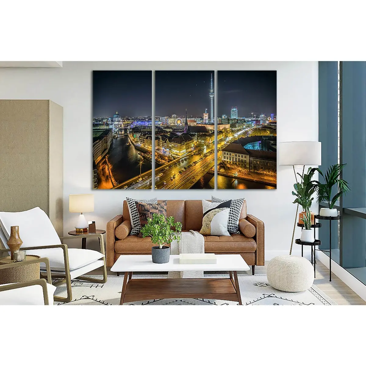 Night Berlin Germany №Sl344 Ready To Hang Canvas Print 5