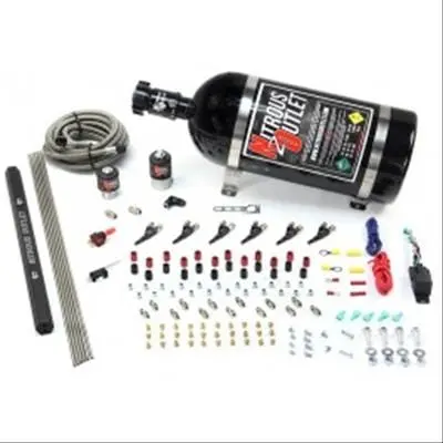 Nitrous Outlet Direct Port Nitrous System – Dual Nozzle, 15Lb Capacity (00-10398-Ds-15) 1