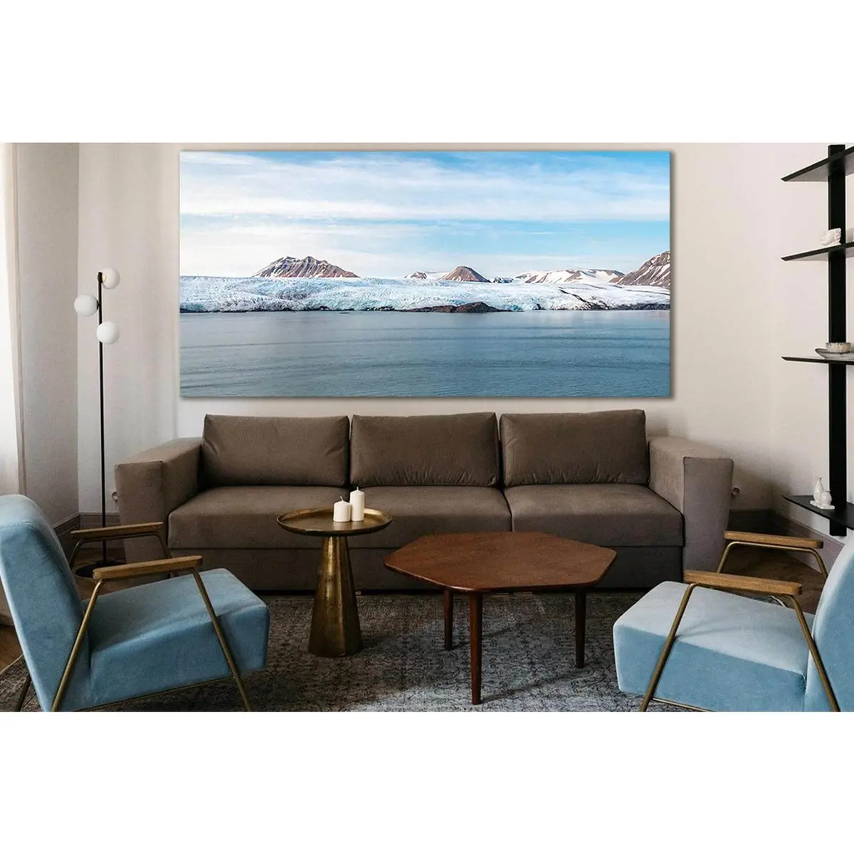 Nordenskiöld Glacier At Pyramiden On Svalbard №Sl1340 Ready To Hang Canvas Print 1
