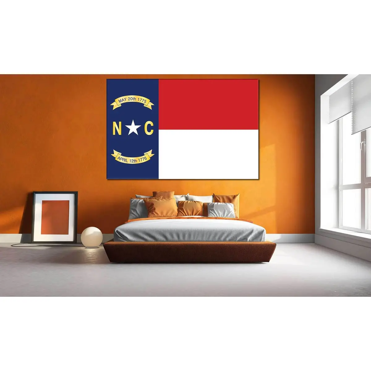 North Carolina Flag №827 Ready To Hang Canvas Print 2