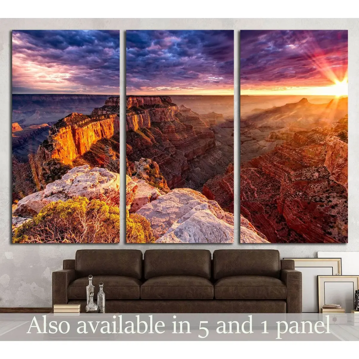 North Rim Grand Canyon Cape Royal №1962 Ready To Hang Canvas Print 5