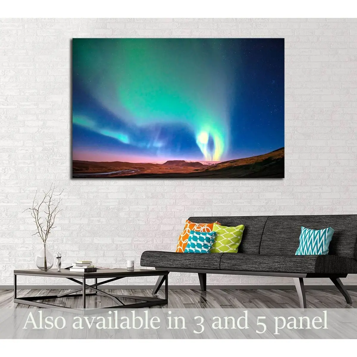 Northern Lights №2909 Ready To Hang Canvas Print 1