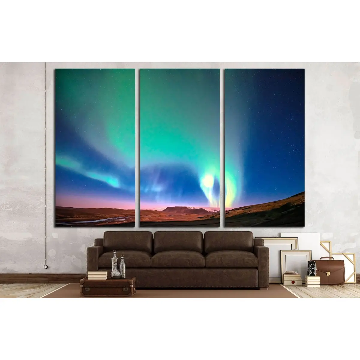 Northern Lights №2909 Ready To Hang Canvas Print 5