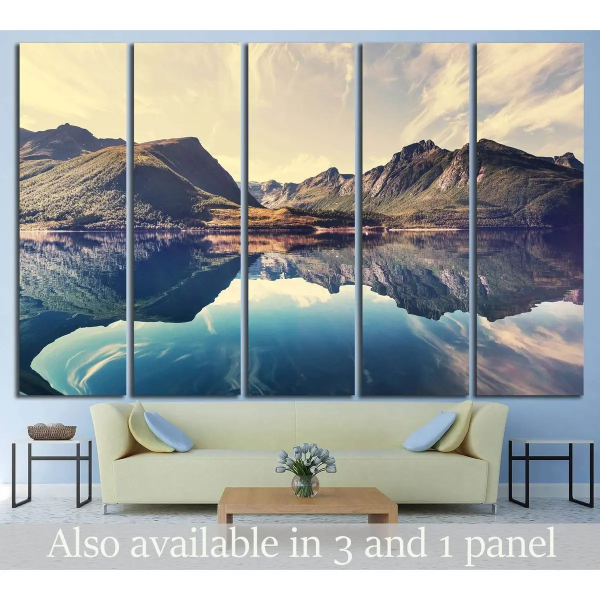 Scenic Norway Landscape Canvas Art Print #642