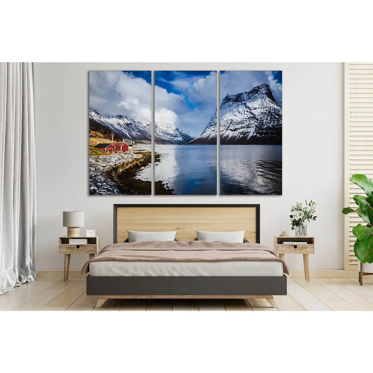 Norway Traditional Red House №Sl37 Ready To Hang Canvas Print 5