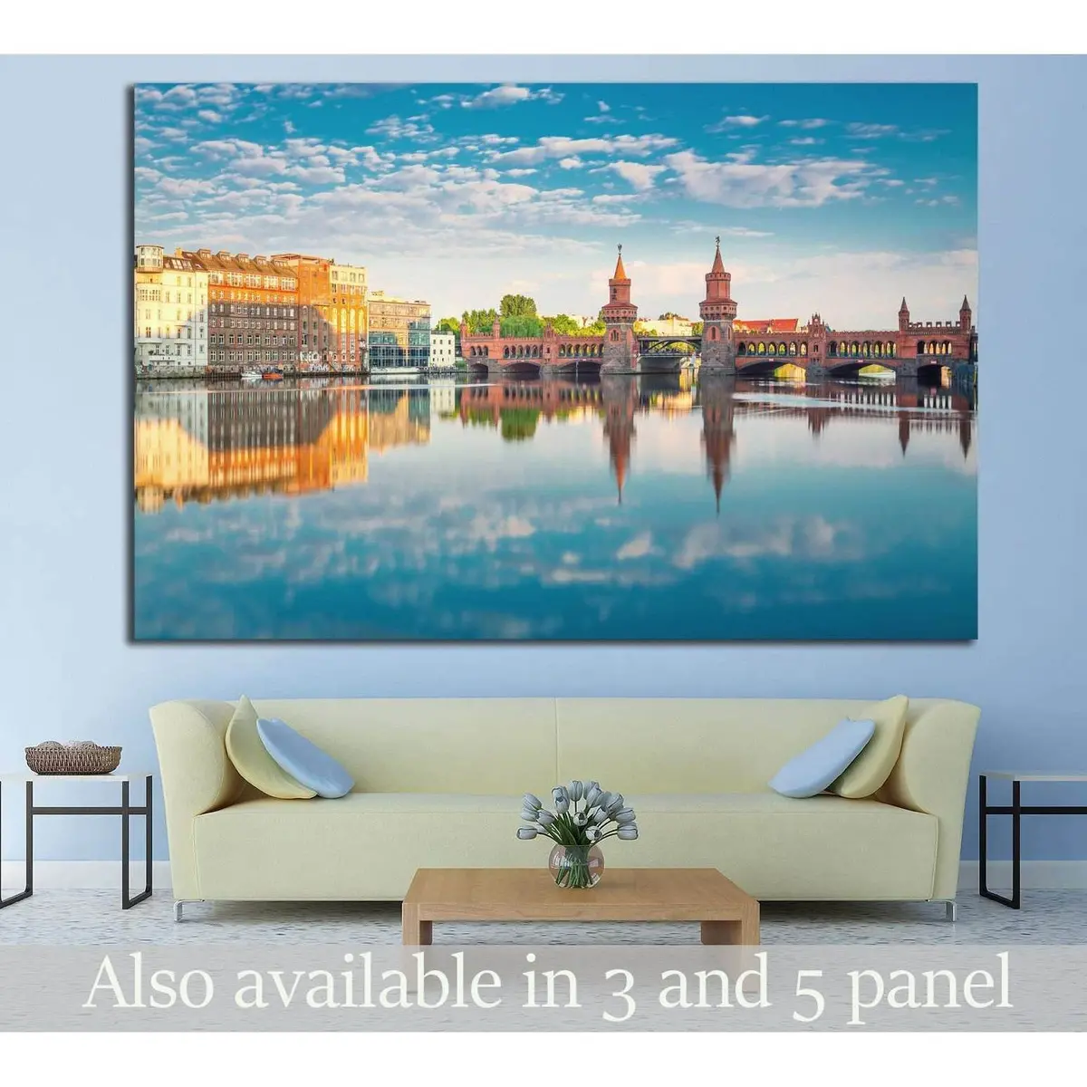 Oberbaumbruecke Berlin №1177 Ready To Hang Canvas Print 1