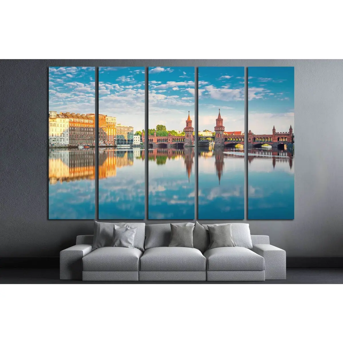 Oberbaum Bridge Berlin Canvas Wall Art №1177 – Ready to Hang - Image 2