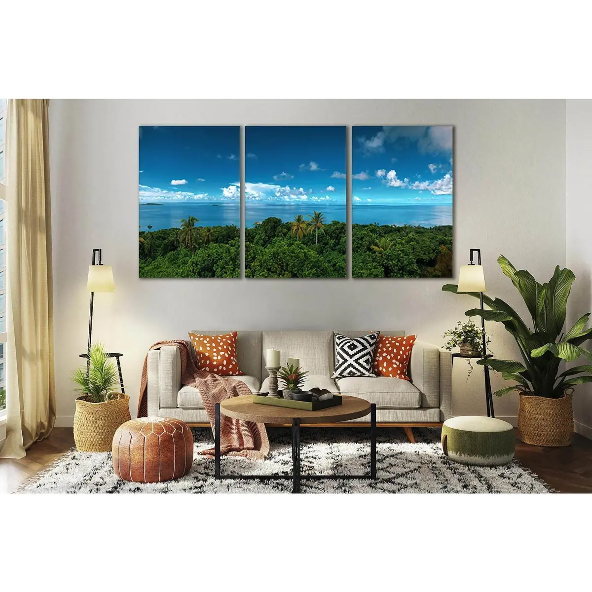 Ocean Tropical Island №Sl74 Ready To Hang Canvas Print 5
