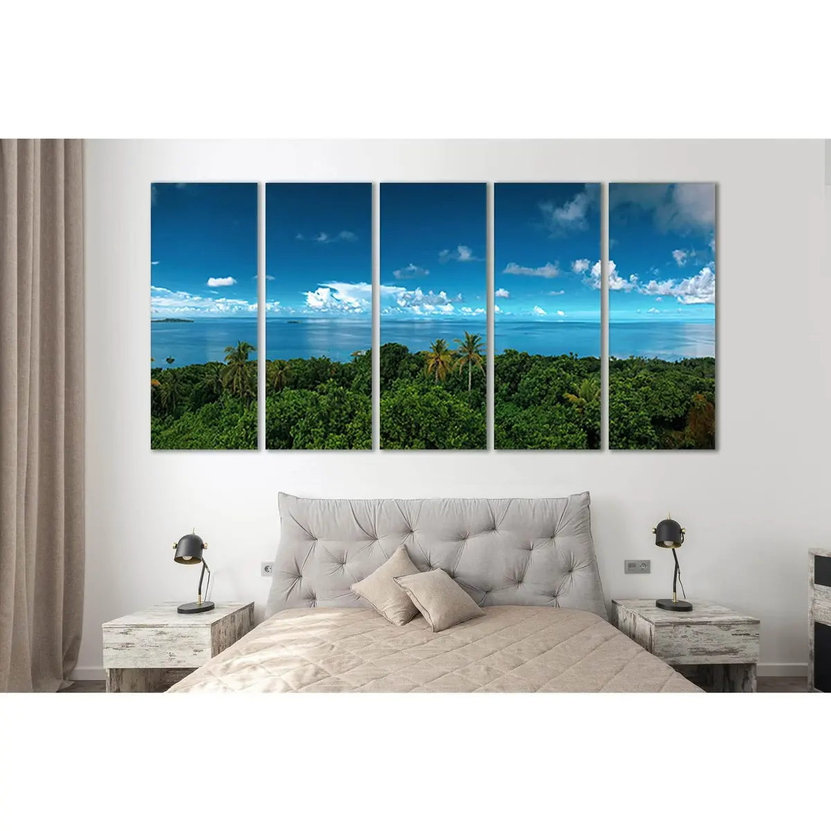 Tropical Ocean Island Canvas Art №SL74 – Premium Ready-to-Hang Wall Decor - Image 3