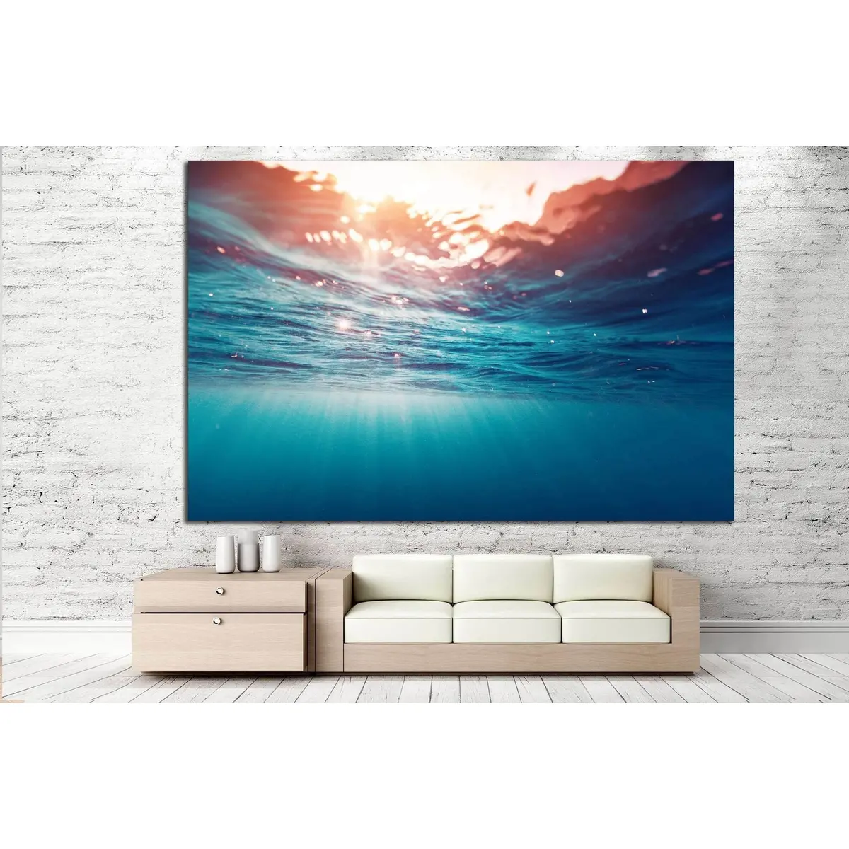 Ocean Waves №501 Ready To Hang Canvas Print 2