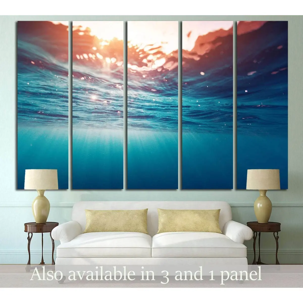 Ocean Waves #501 Premium Ready-to-Hang Canvas Art