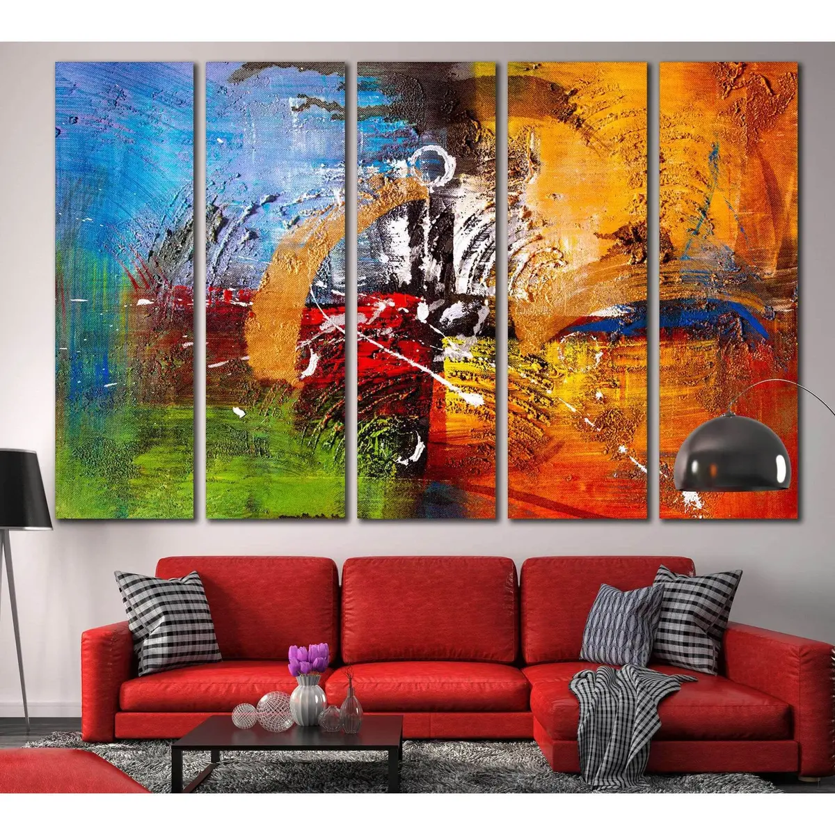 Abstract Oil Painting No. 842 — Premium Canvas Wall Art Print