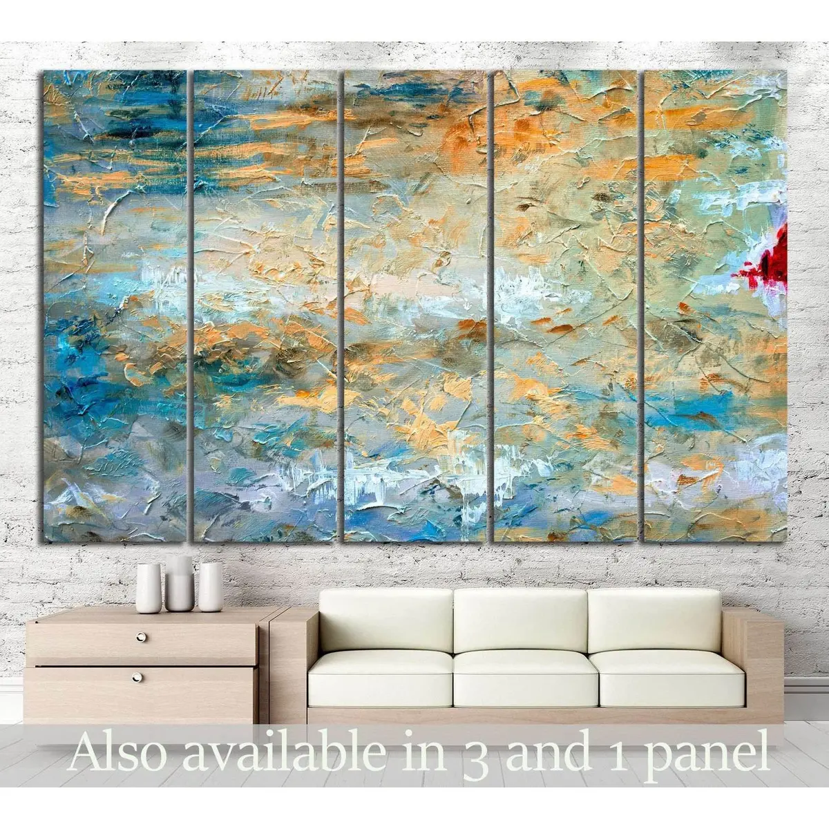 Abstract Oil Painting No. 8 — Premium Ready-to-Hang Canvas Print