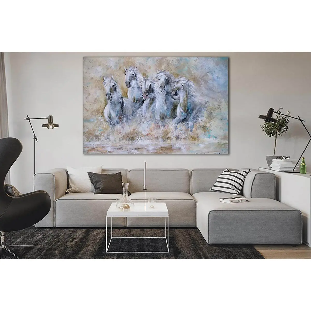 Oil Painting Horses №Sl574 Ready To Hang Canvas Print 1