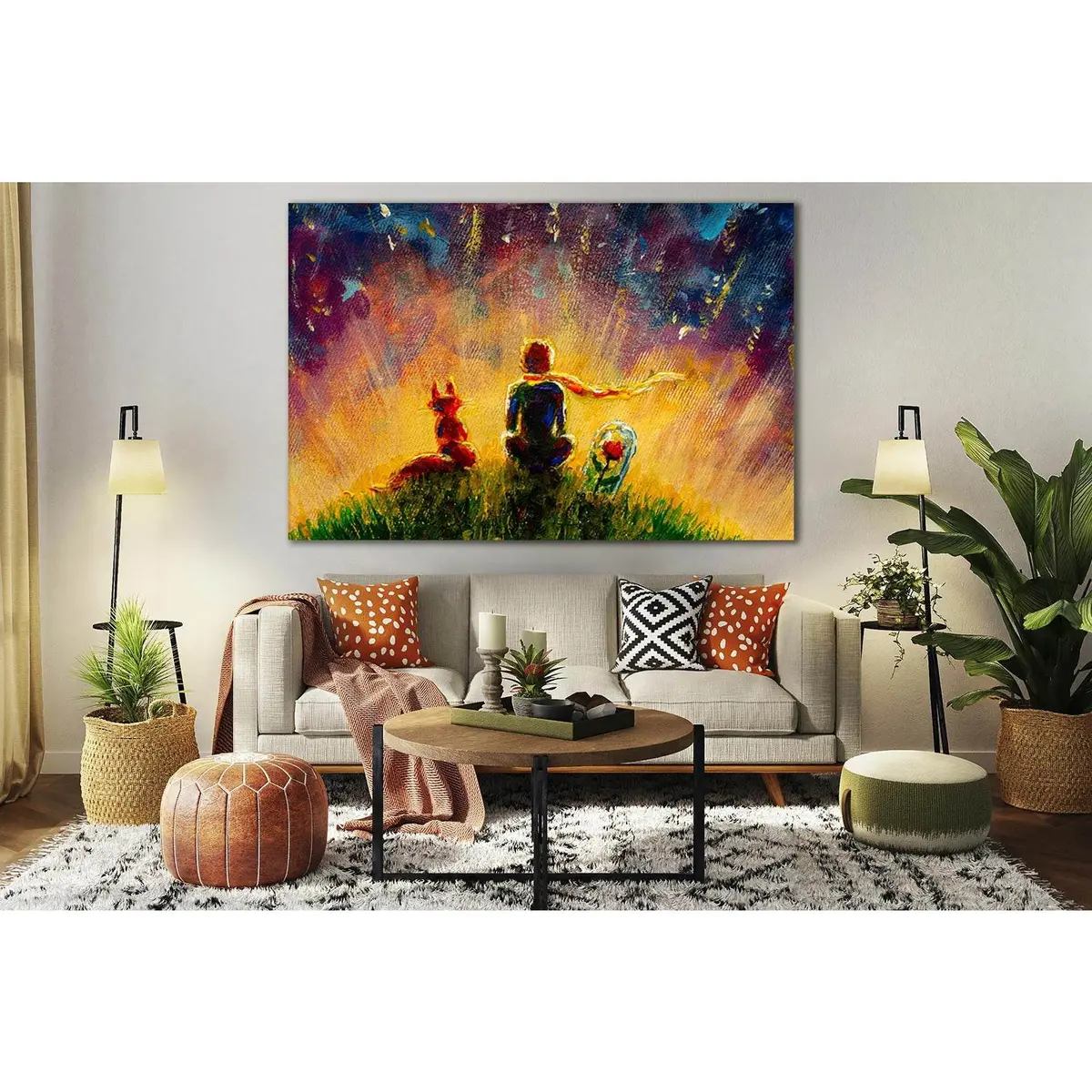 Oil Painting Little Prince №Sl612 Ready To Hang Canvas Print 1