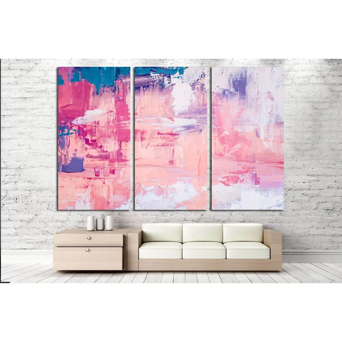 Oil Painting On Canvas. Color Texture. Fragment Of Artwork №2888 Ready To Hang Canvas Print 5