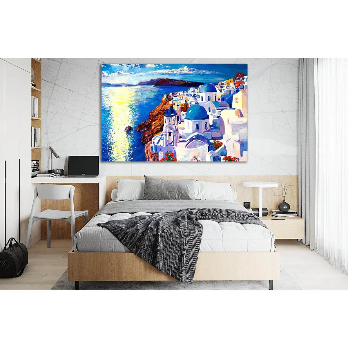Oil Painting Santorini №Sl601 Ready To Hang Canvas Print 2