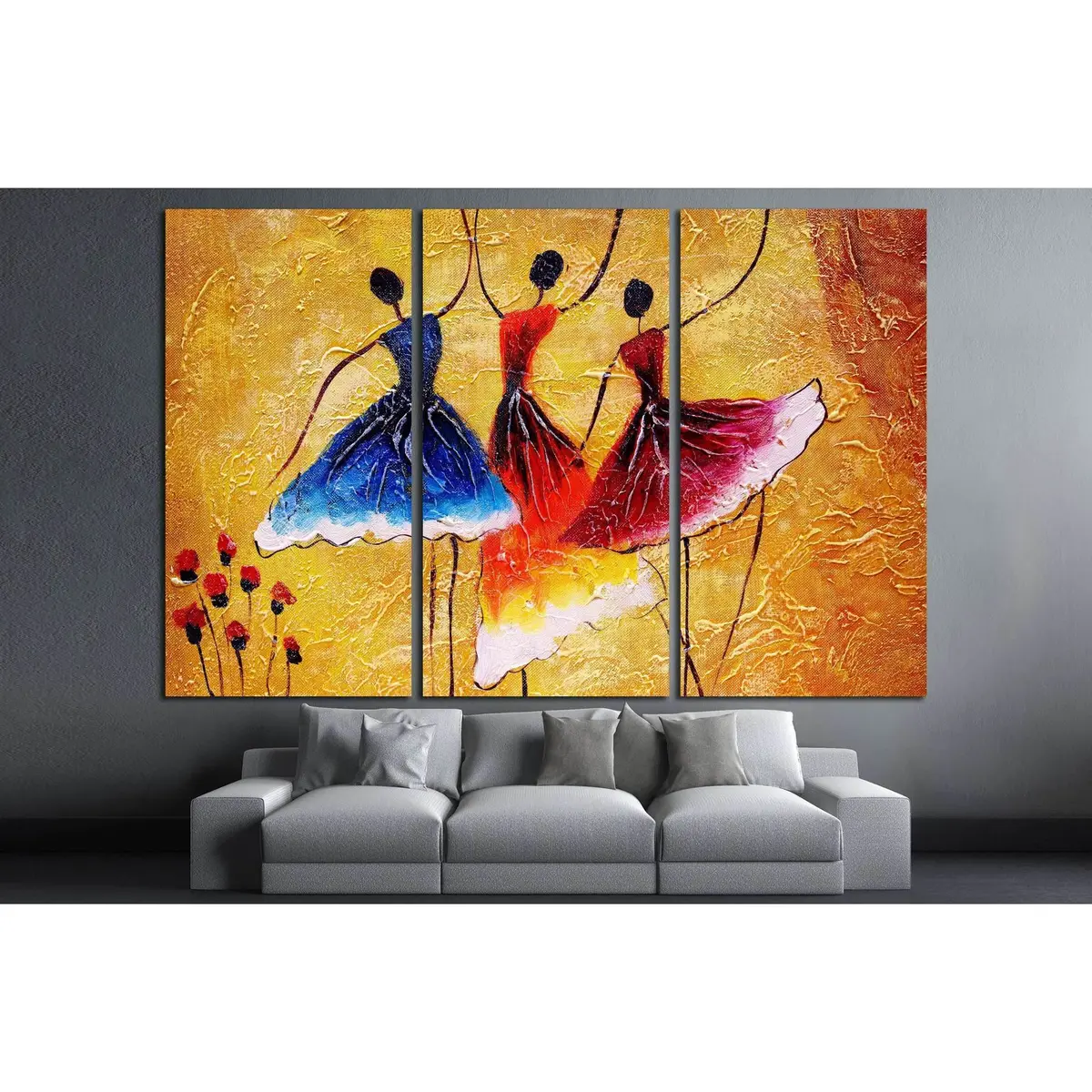 Oil Painting - Spanish Dance №3230 Ready To Hang Canvas Print 5